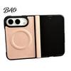 Magnetic Ring Protective Shell Case for IPhone 18, Faux Leather Phone Cover with Hinge Precise Fit Protection, Full Body Shockproof 18 Fold Protection