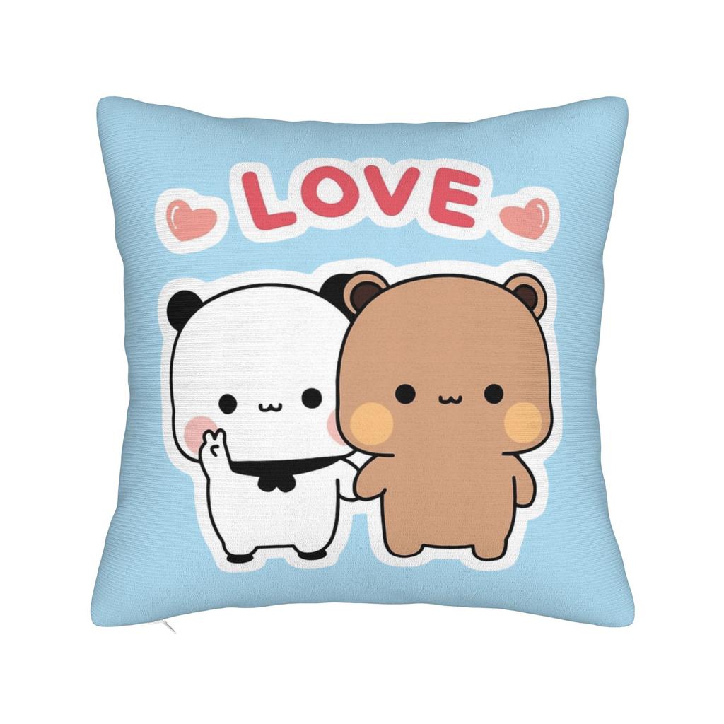 Bubu Dudu Watching The Moon Square Pillow Cases Cushion Cover Awesome Zipper Decorative Pillowcase for Bed 4040cm