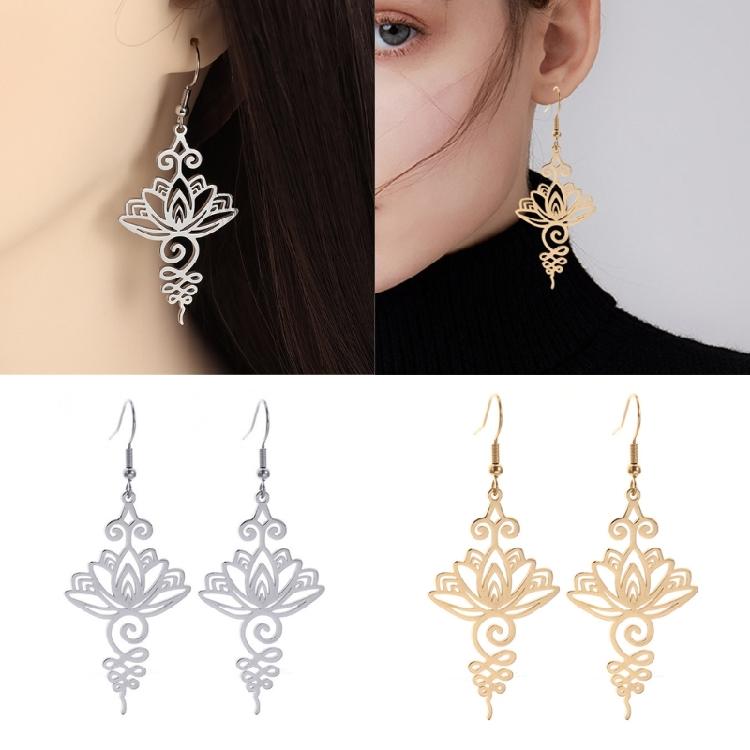 Graceful Flower Pattern Necklace Fashion Matching Earrings Unique Jewelry Stylish Women Necklace for Various Occasions