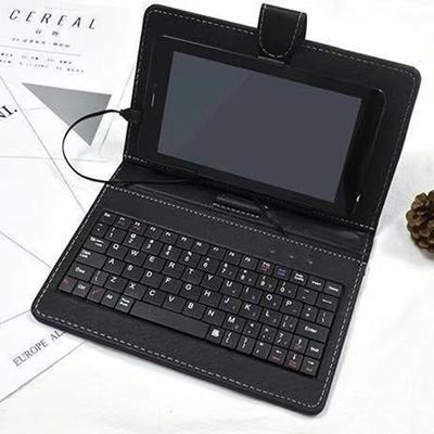 10,1-Zoll-PU-Ledertasche Tablet-Ständer-Abdeckungsfälle mit Micro-USB-Tastatur für Andriod-Schutzmobiltelefon
