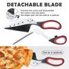 Multifunctional Pizza Scissors Stainless Steel Scissor Pizza Cutter Slicer Sharp Detachable Cutting Tools For Restaurant Kitchen