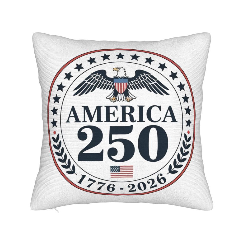 Decorative Pillow Cover America Year Anniversary Merch Seat Throw Pillow Case Cover Zipper Multiple Sizes