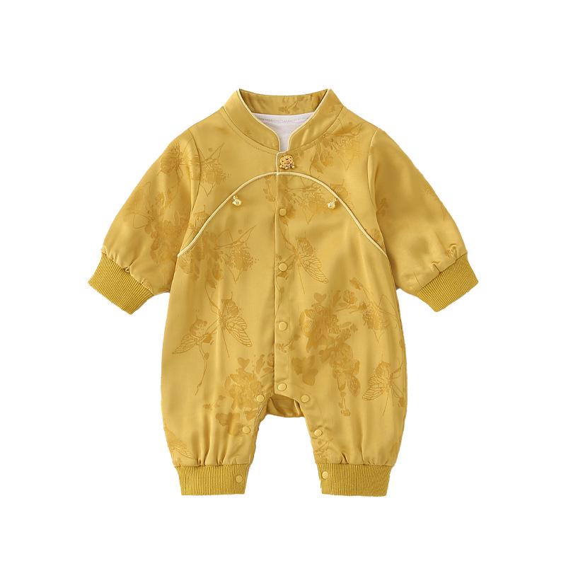 2025 Chinese Style Hanfu Romper for Baby's Hundred Days Celebration