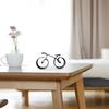 Escultura de bicicleta con marco de alambre, estilo minimalista Simple, mano de obra fina, decoración del hogar, adorno de silueta de bicicleta