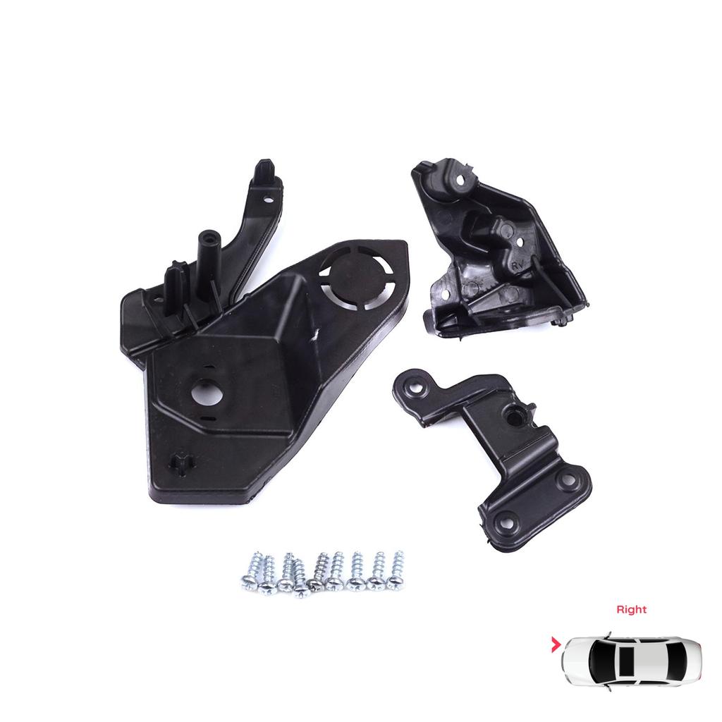 EHL581-2 Headlight Holder Mount Repair Bracket Tab Set Right Side for Peugeot 208 E-208 MK2 P21 2008 E-2008 MK2 P24 2019-On