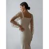 2024 Elegant Embroidered Spliced Hip Wrap Dress Sheath Dress