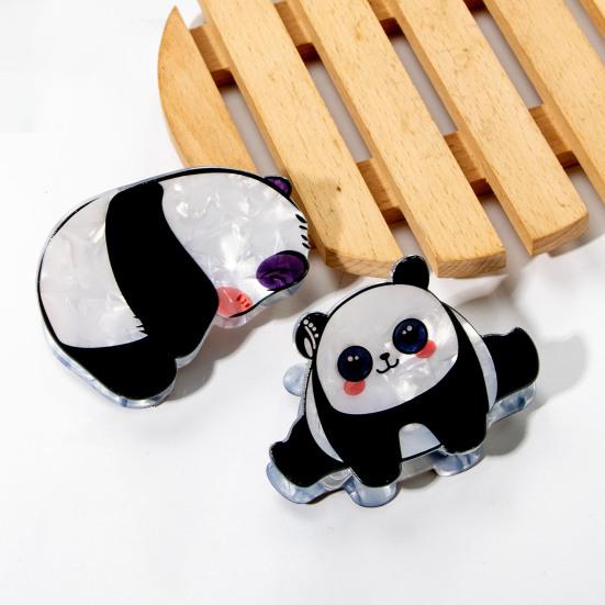 Cartoon Panda Hair Claw Clip Anti-Slip Strong Hold Jaw Clamp Animal Shape Thick Long Hair Clip Hair Accessories for Women Girls