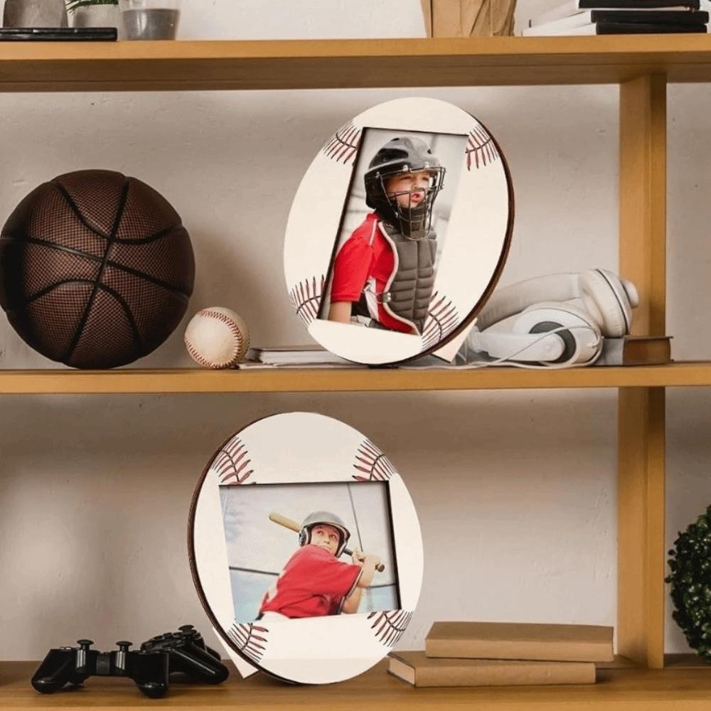 Baseball Soccer Sport Photo Frames Wooden Display Frame Football Picture Holders Home Decoration