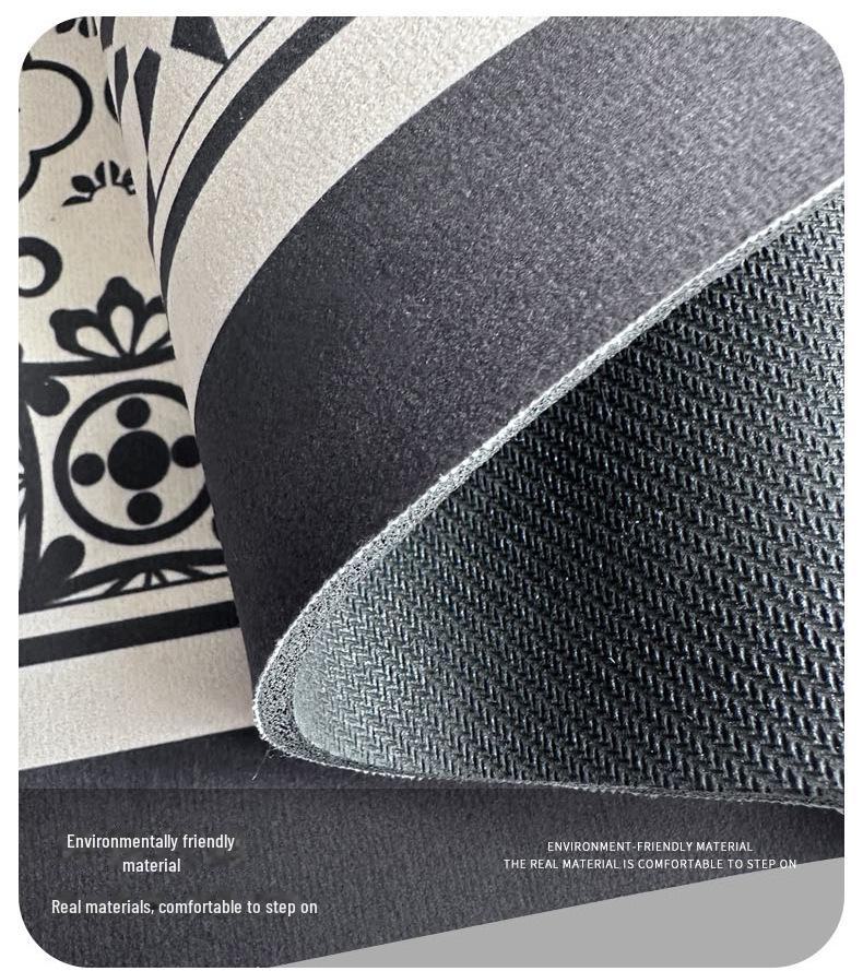 Schnelltrocknende, saugfähige Badematten - Rutschfest, weiches Blumendesign für Toilette, Waschbecken und Eingangsbereich