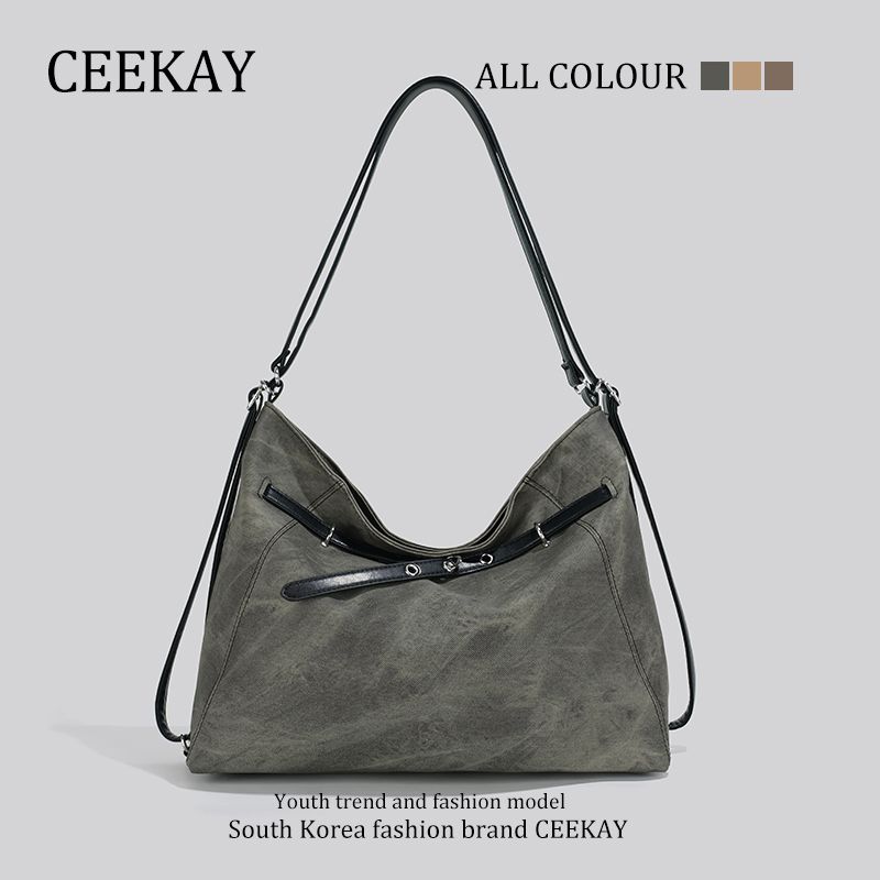 

Ceekay Genuine Goods Niche Style Backpack Underarm Tote Bag Fancy Bag Female 2025 New Crossbody Bag Black(Gift bag for the counter)