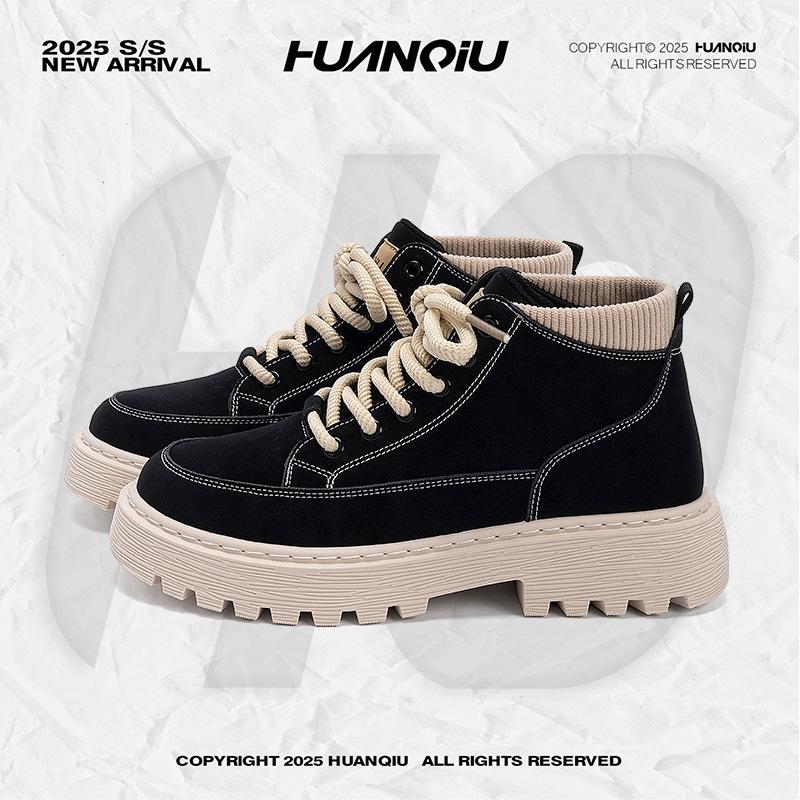 Global invisible inner height increase Martin boots men's ZHQ-HY653-G autumn men's shoes versatile fashion outdoor tooling trendy shoes