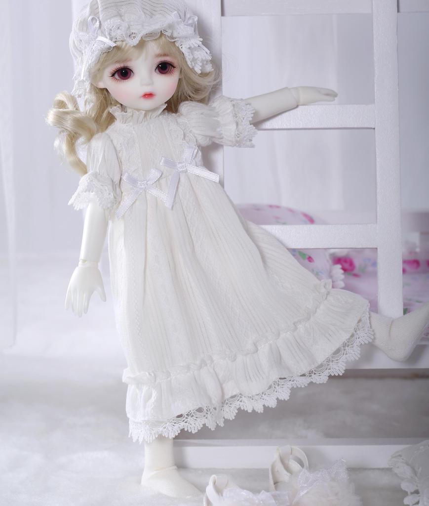 Bambola BJD 1/4 Liano Fullset D In Resina - Stile Maid, Altezza 44 Cm, Per Collezionisti 15+ Anni (Rosa)