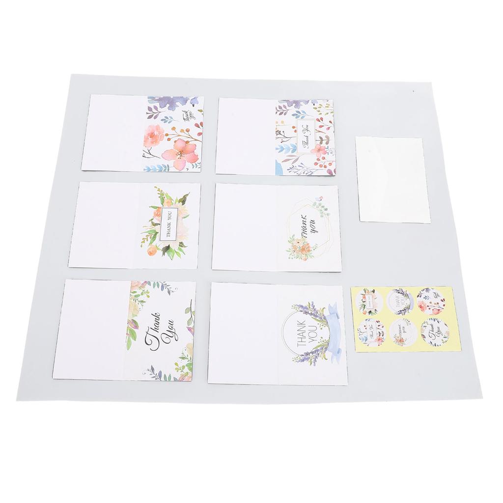 24 Set Thank You Cards with Envelopes Wildflower Stickers Handwritten Gratitude Thank You Notes for
