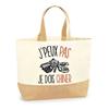 Tote Bag - PLANETEE - Thrifting I Can't - Jute - Beige - Printed In France