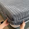 Vinterseng Varmt laken Sengetøy Madrasstrekk Tykk plysj elastisk laken Vinter Coral Fleece Luksus dobbeltseng Sengetrekk