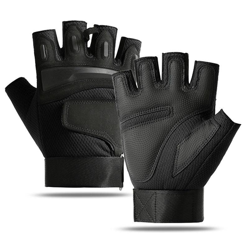 Cycling half finger protective non-slip sports wear-resistant fitness gloves