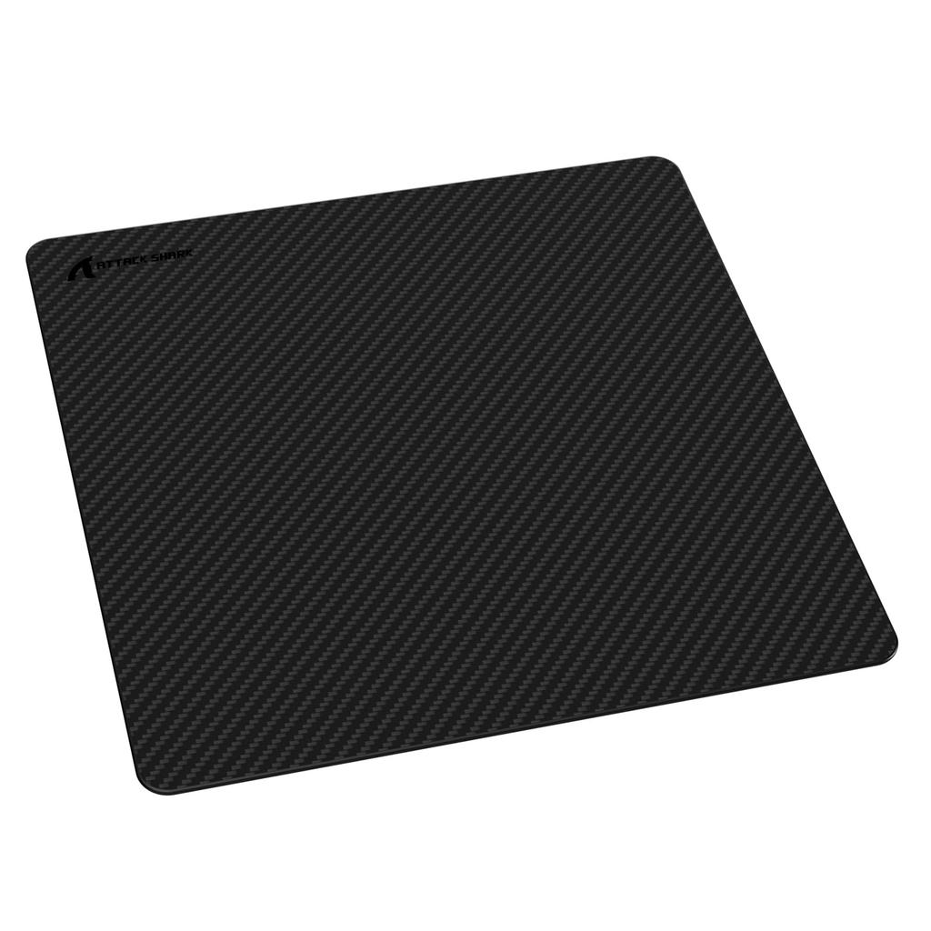 ATTACK SHARK Carbon Fiber Mouse Pad Mouse Pad Made of Carbon Fiber Carbon Fiber Surface Extremely Smooth Better Mouse Feedback Accurate Positioning