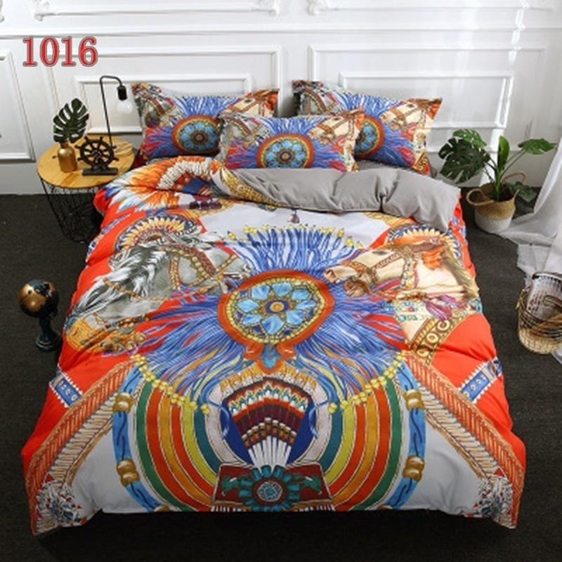 WTEMPO Airdom Nuovo Design Set Biancheria da Letto 3D Copriletto Stampato Bohemia Matrimoniale King Poliestere Biancheria da Letto 3pz