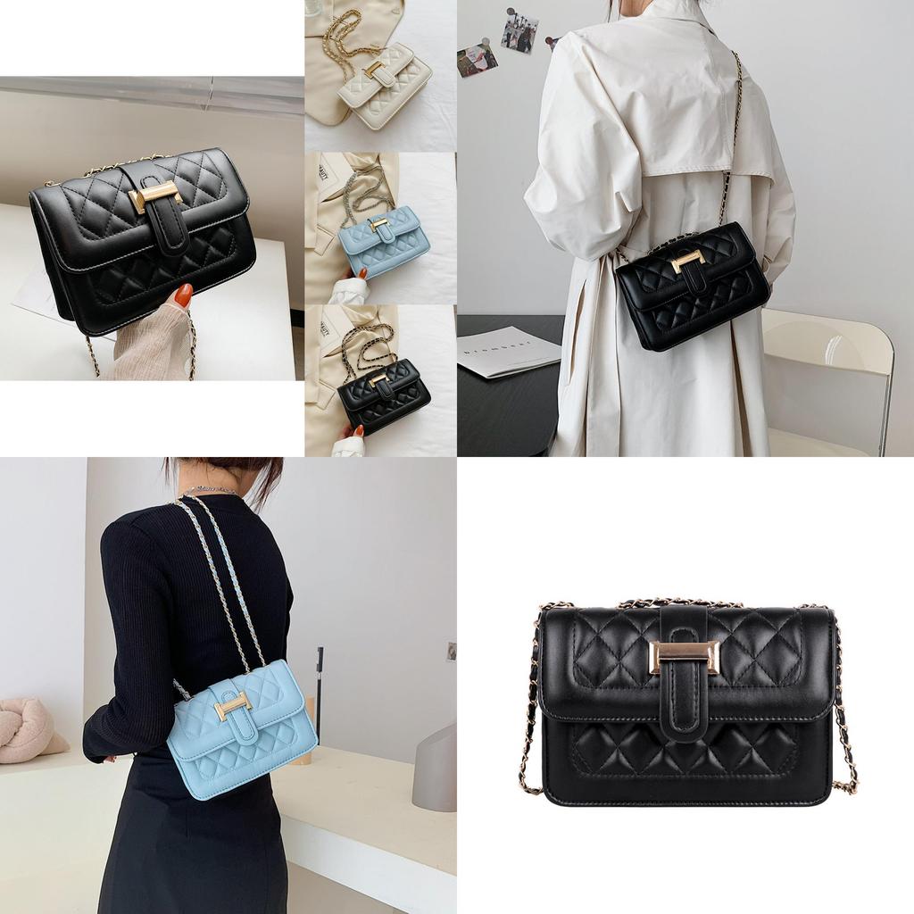 Fashionable Women's Crossbody Bag Trendy Korean Style Chic Small Square Handbag