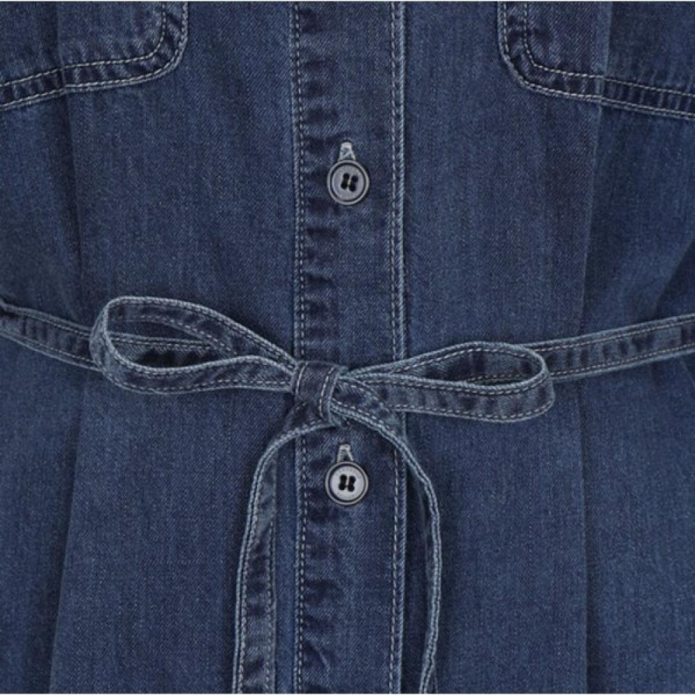 Thursday Island Full Open Shirt Denim Dress  T256mop132w 