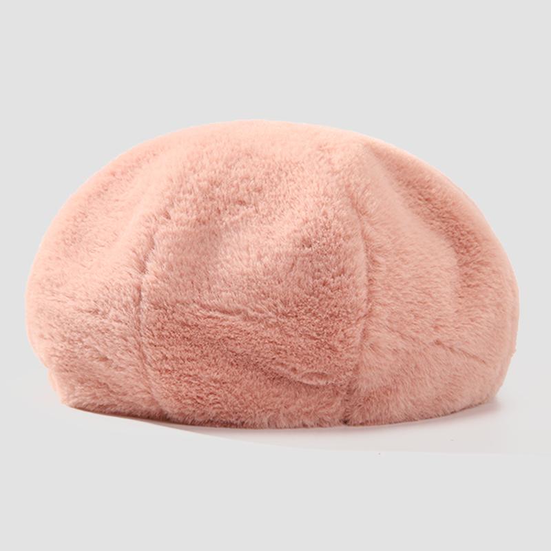 Young Ladies Vintage Casual Autumn Winter Windproof Thermal Daily Use Party Warm Women's Beret Cap