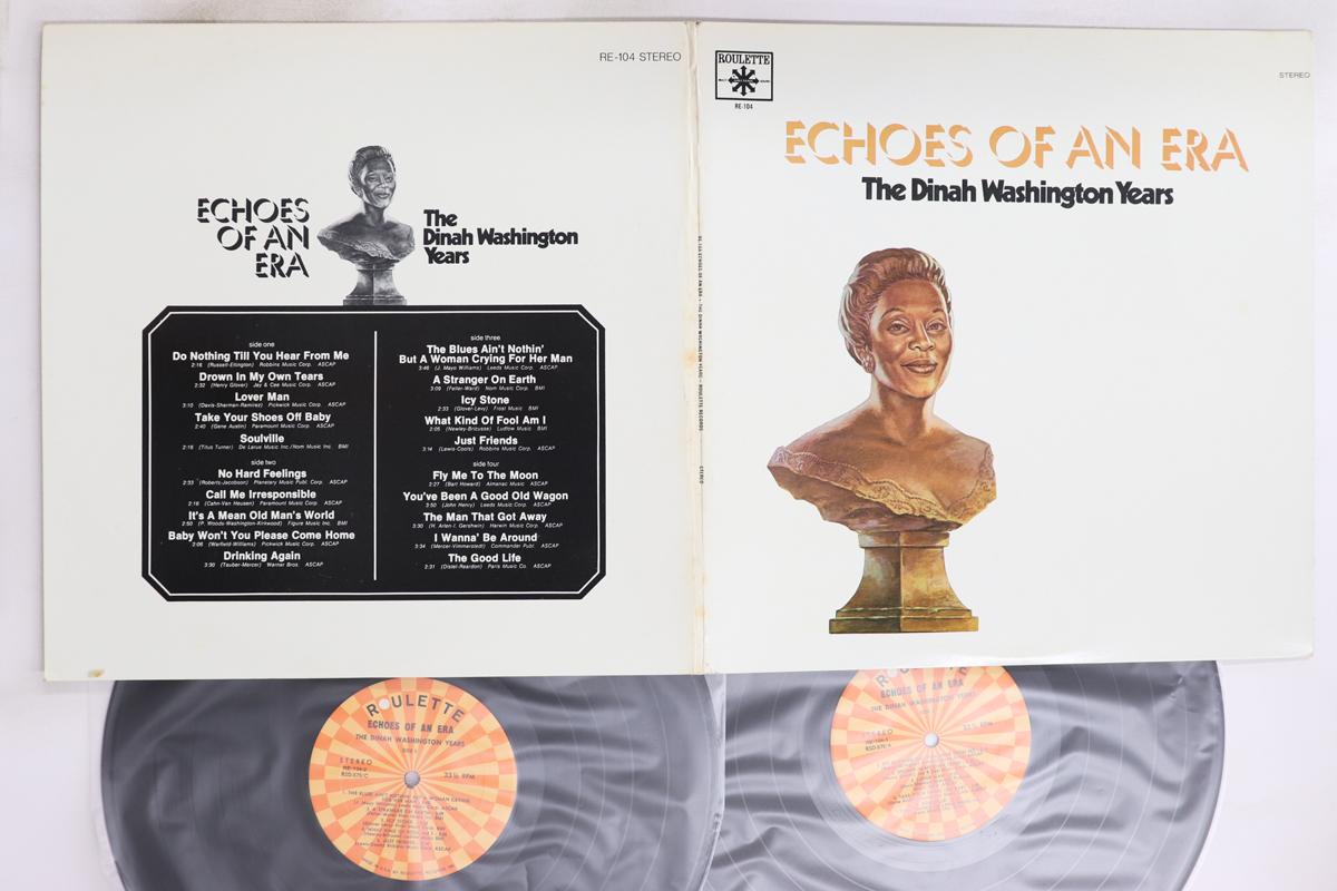 

LP Record DINAH WASHINGTON Echoes Of An Era The Dinah Washingt RE104 ROULETTE 1971 US Jazz Used
