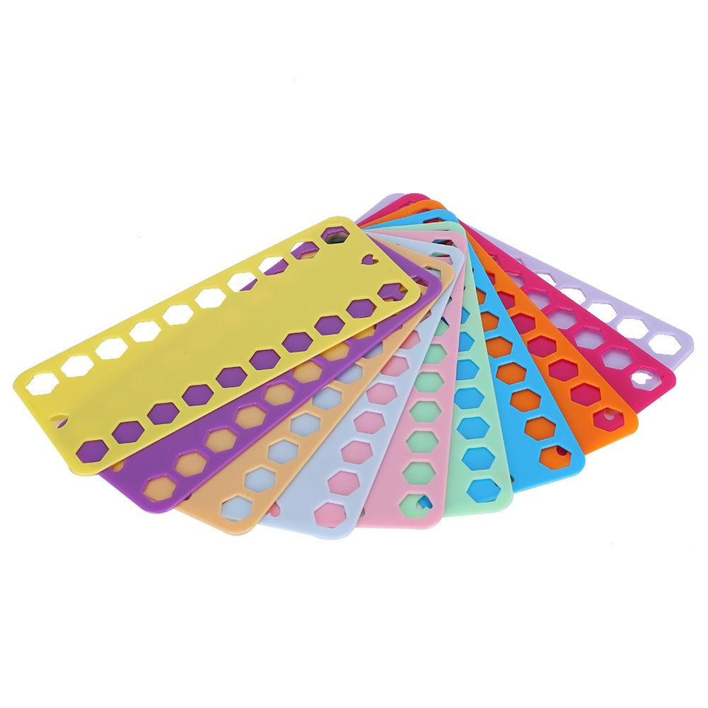 20Pcs Cross Stitch Threads Organizer 20 Holes Color Plastic Board Embroidery Accessories
