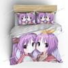 Japanese 3D Anime Moe Double Bed Duvet Cover Bed European Bedding Sets Home Textiles Luxury Pillow Cases Bedroom Bedding Sets