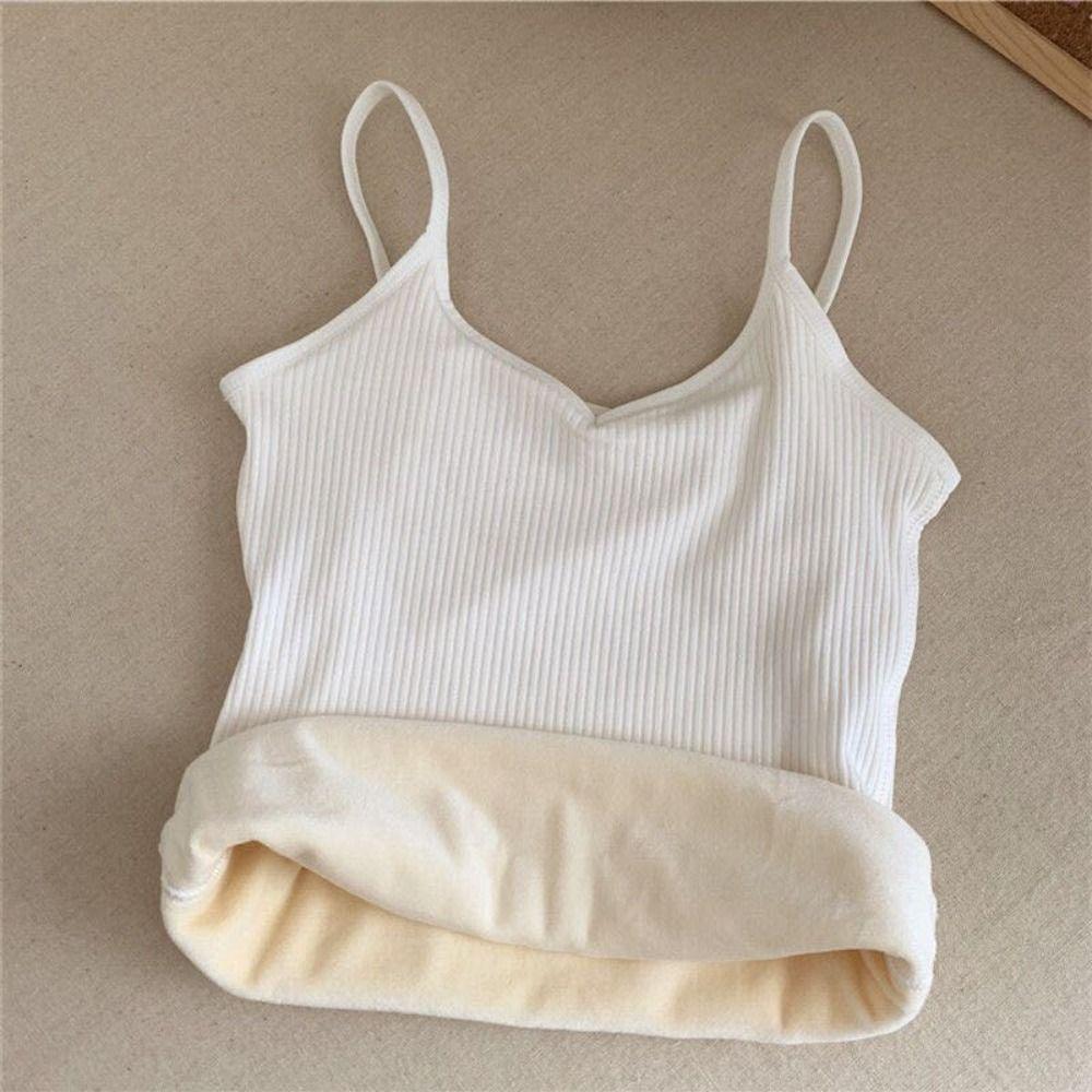 Thicken Women Tanks Slim Warm Undershirt Sexy Thermal Tops Autumn Winter