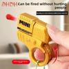 New Decompression Toy Gun Throwing Shell Bullet Gun Fingertip Gyroscope Can Fire Soft Bullet Plastic Finger Gun Decorative Chain