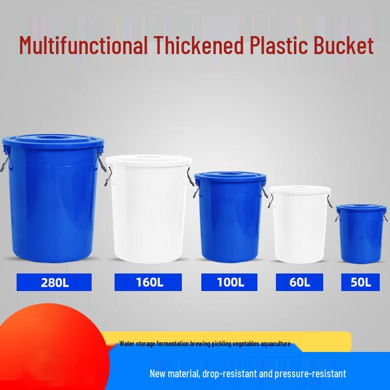 Changbaosen Thickened Plastic Water Storage Bucket with Lid