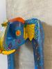 Hand-Painted Wooden Elephant Head Wall Hanging: Ethnic Home Decor