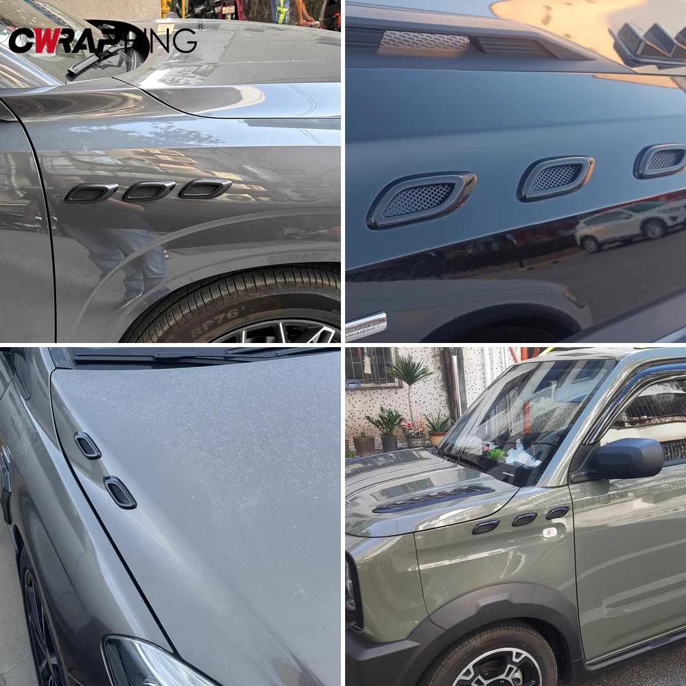 2/6ks Ozdobný lem blatníku auta Dekorační sání Univerzální Auto Proudění vzduchu Nárazník Boční Samolepicí Boční Větrací otvor pro Auto Nálepka Příslušenství