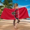 Hawks Basketball Beach Towel Microfiber Beach Towel, Lightweight and Quick-Dry, for Summer Travel, Swimming Pool Fan Birthday Gift