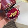 Anillo de Oro Zodiaco Caballo: Exquisita Artesanía Antigua, Anillo Meñique Apilable para Mujer
