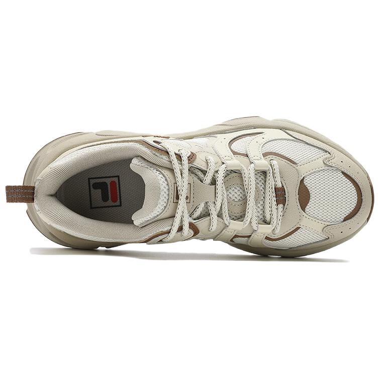 New FILA MARS 3 Low Top Running Shoes Women's White Yellow F12W442119FEP