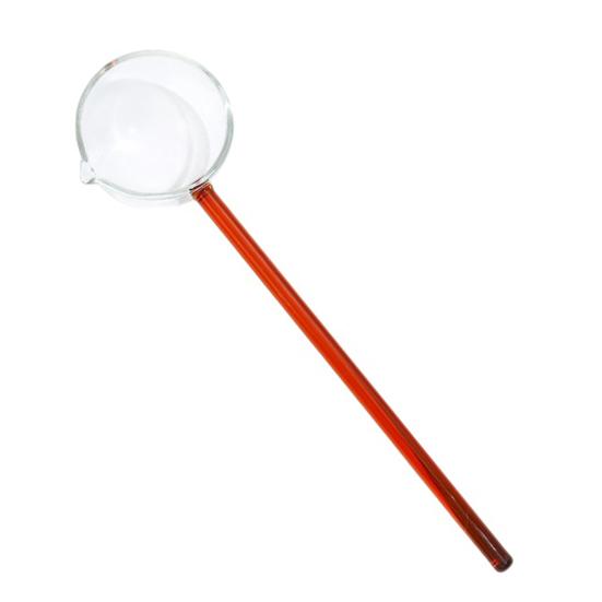 

Handmade Glass Long Handle Spoon for Cooking Heat-Resistant Kitchen Utensil for Stirring Serving Scooping Unique Gift for Home Chefs C