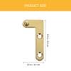 4 Sets Up and Down Pivot Door Hinge Hinges for Kitchen Cabinets Fittings Rotating 360 Degree Copper Secret Rotatable