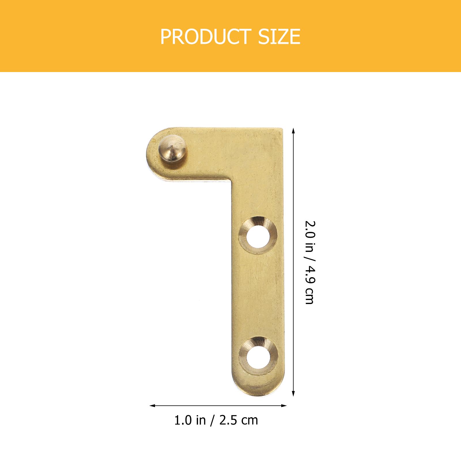 4 Sets Up and down Pivot Door Hinge Hinges for Kitchen Cabinets Fittings Rotating 360 Degree Copper Secret Rotatable