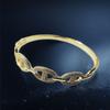 2026 Gold-plated Zircon Fashion Bracelet Big Pig Nose Bracelet Personalized Design Temperament Jewelry