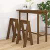VidaXL 2x Bar Chairs Kitchen Stools Bistro Seats Living Room Furniture Indoor Counter Honey Brown 40x40x75 Cm 823672