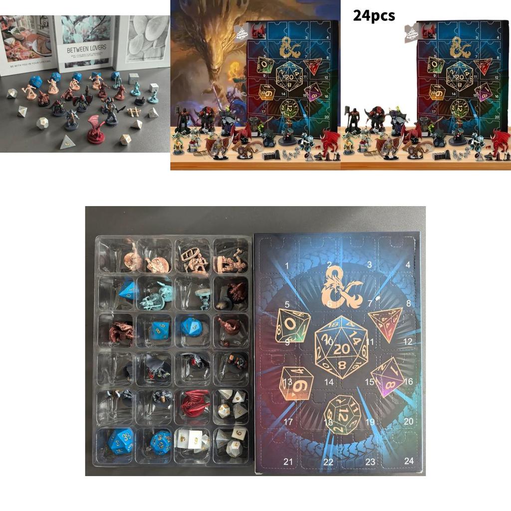 Dungeons And Dragons Advent Calendar Gift Set With Surprise Collectible Items For Holiday Celebrations