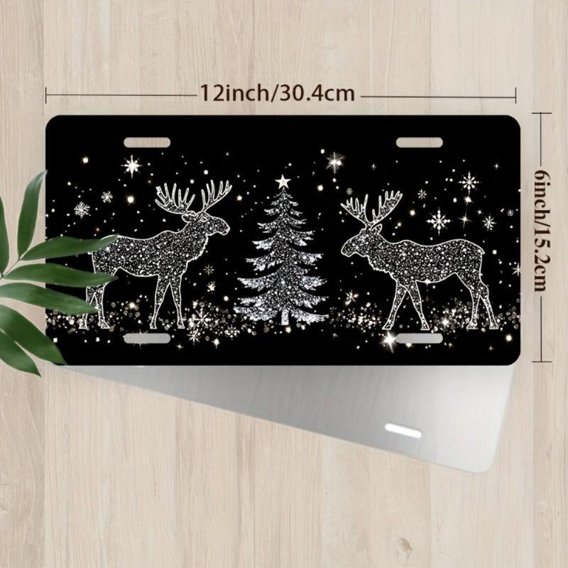 Motorcycle Souvenir License Plate, Metal Auto Wall Decor 15x30cm