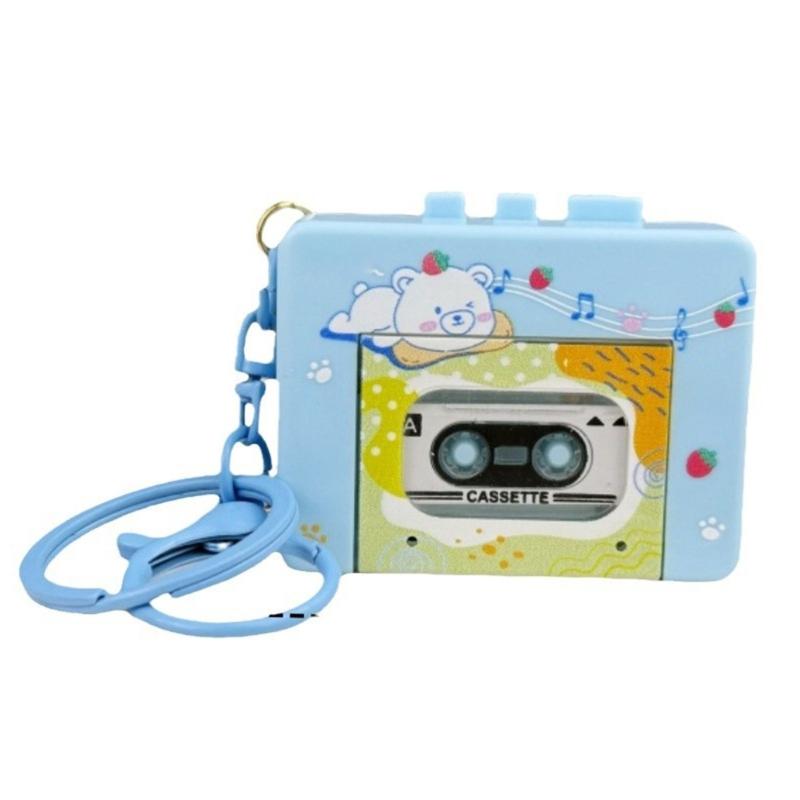 Miniaturowy Odtwarzacz Muzyki w Stylu Vintage Breloczek z Trzema Piosenkami Idealny na Spersonalizowany Prezent lub Projekty DIY