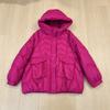 Womens Warm Hooded Down Jacket With Large Pockets Button Decor 2026 Fall Winter Loose Fit