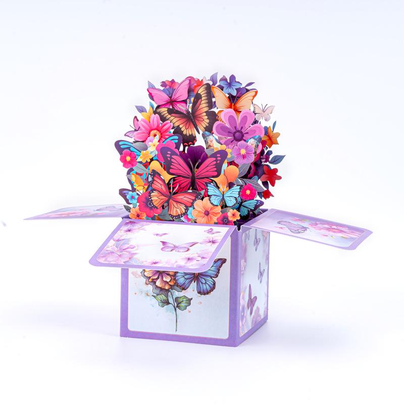 Special Offer: Bestseller Hand-painted 3D Butterfly Box with Music & Lights – Creative Festival Paper Sculpture
