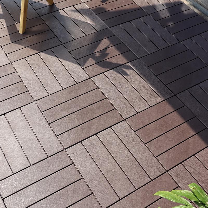 WPC Interlocking DIY Outdoor Flooring: Anti-Corrosion, Self-Laying for Balcony, Terrace, Courtyard Renovation