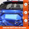 Soft Carbon Fiber Rear Door Trunk Trim Sticker Cover For Subaru Crosstrek 23+