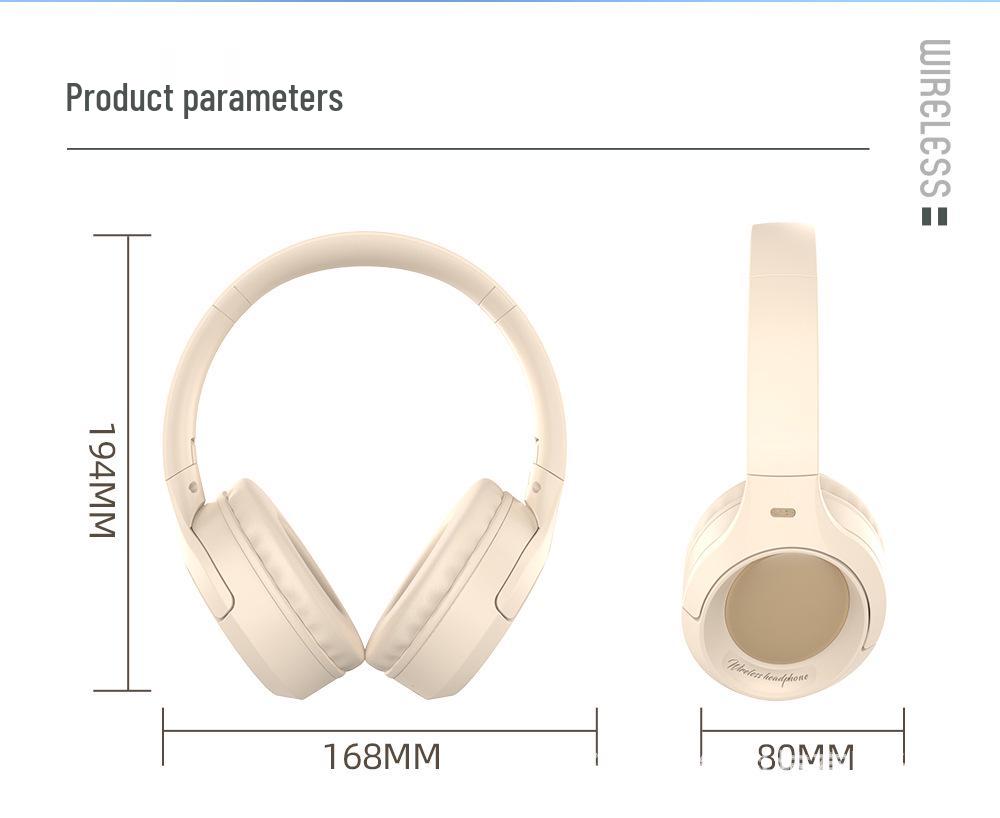 Cross-Border Hot-Selling Noise-Cancelling Over-Ear Bluetooth Stereo Headphones