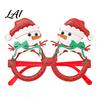 Christmas Decoration Glasses Glasses Glitter Holiday Party Frames Santa Hat Snowman Tree Bear Funny Eyeglasses for Favors